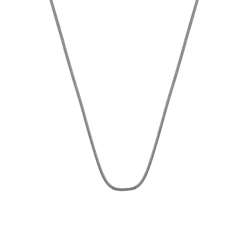 Sterling Silver Python Chain Necklace in 925 Silver with Sleek Snake Link Design