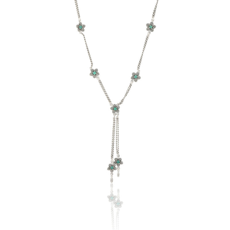 Minimalist 925 silver cubic zirconia pendant necklace on plain white backdrop — perfect for festive gifting.