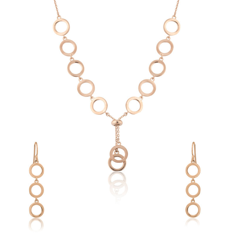 Elegant 925 silver link ring necklace, a modern festive jewellery piece perfect for gifting