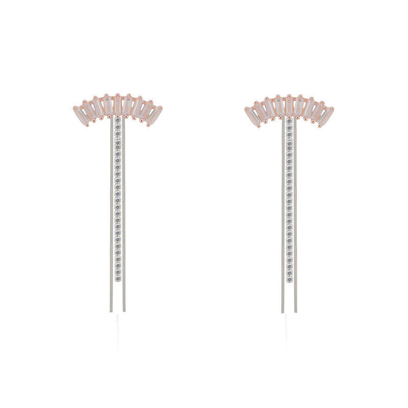 925 silver tassel drop earrings for women – elegant festive jewellery for Diwali, Navratri, and wedding celebrations