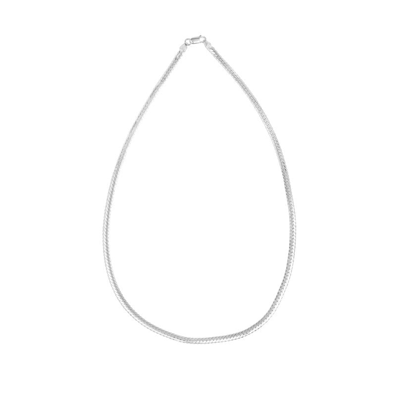 Silver Double Curb Chain