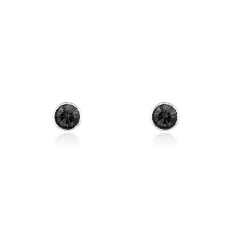Black zirconia earring tops for women – elegant festive jewellery for Diwali, Navratri, and wedding celebrations.