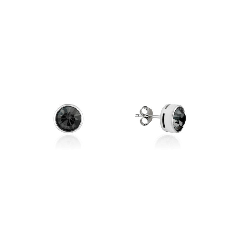Pure black zirconia earring tops – sparkling festive jewellery for women, ideal for Diwali, Navratri, and gifting.