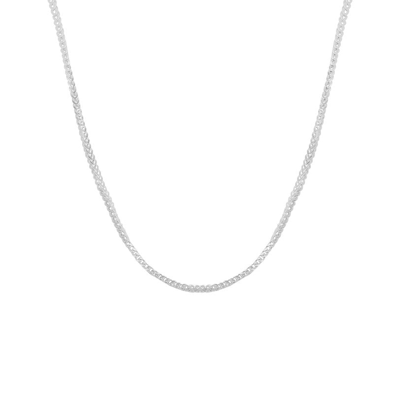 Silver Curb Cuban Modern Chain