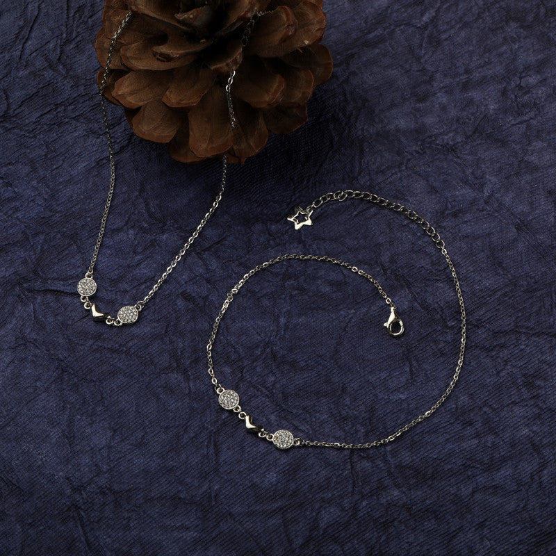 Cinderella 925 Silver Anklet – Perfect Diwali gift and Navratri festive jewelry