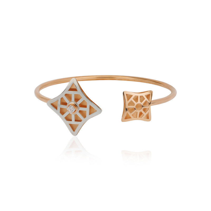 Classy Silver Bracelet on white background – elegant festive jewelry gift for women