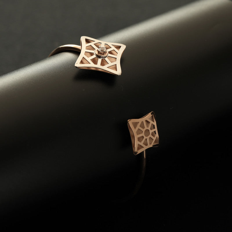 Close-up of Classy Silver Bracelet – sparkling festive silver jewelry for women