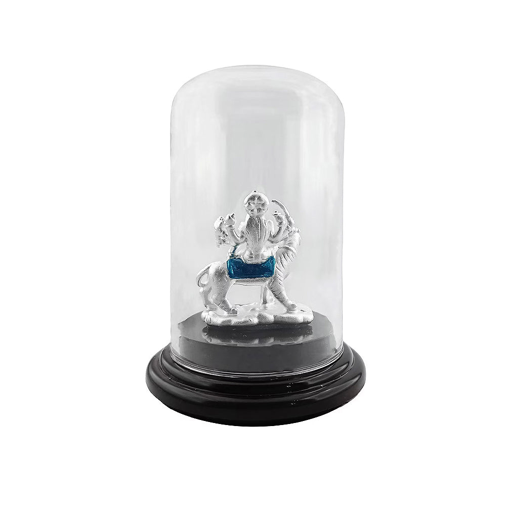 925 Silver Ambey Mata Idol for Office Desk & Car Dashboard