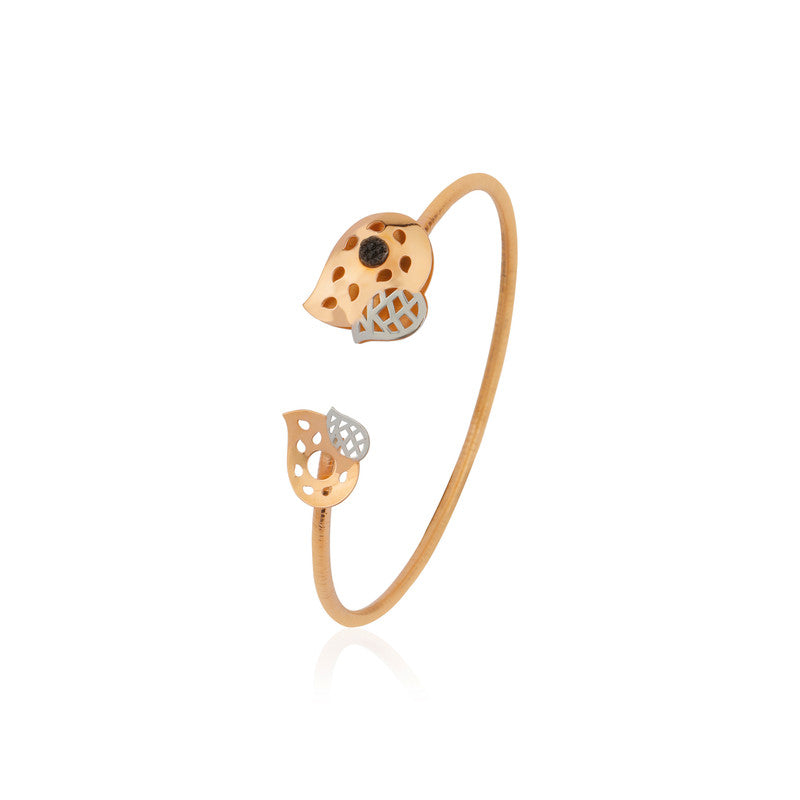 Dual Leaf Silver Bracelet – Elegant 925 Silver Jewellery for Diwali, Karva Chauth & Festive Gifting