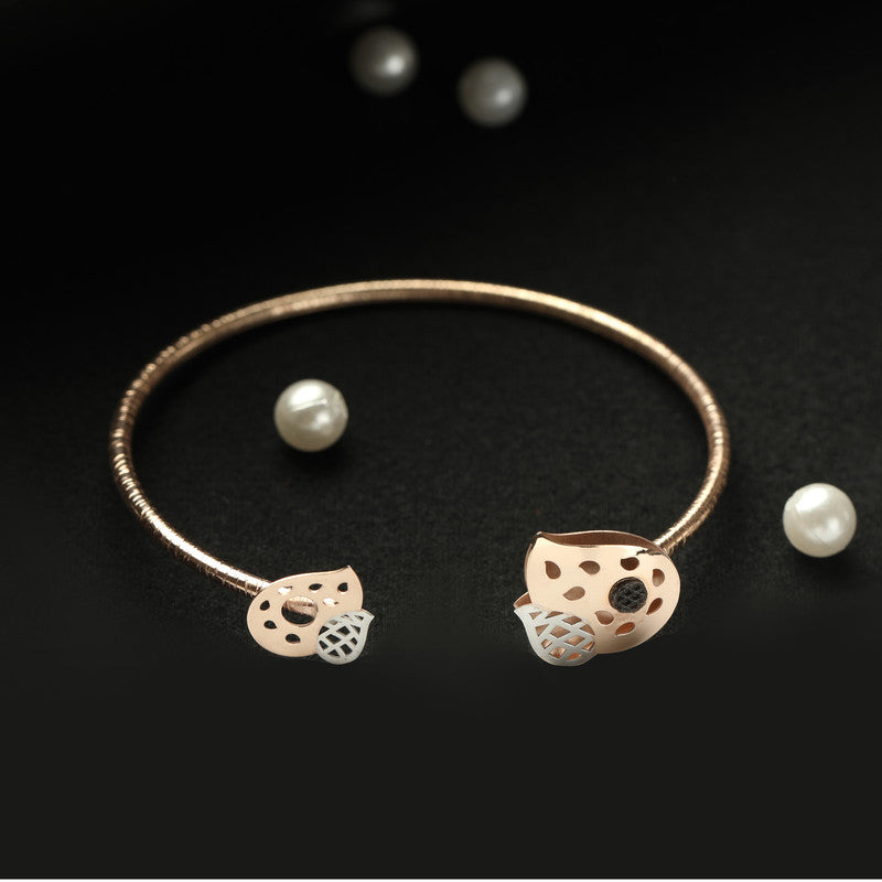 Dual Leaf Silver Bracelet – Designer Jewellery Gift for Raksha Bandhan & Festive Celebrations