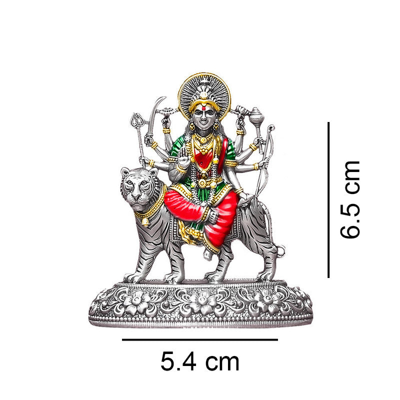 925 Pure Silver Ambey Mata Ji 2D Idol