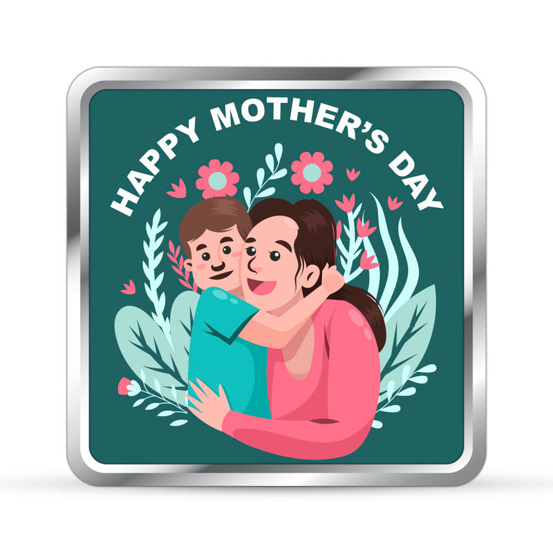 Happy Mother's Day Gifts 999 Pure Silver Coin Square Shape