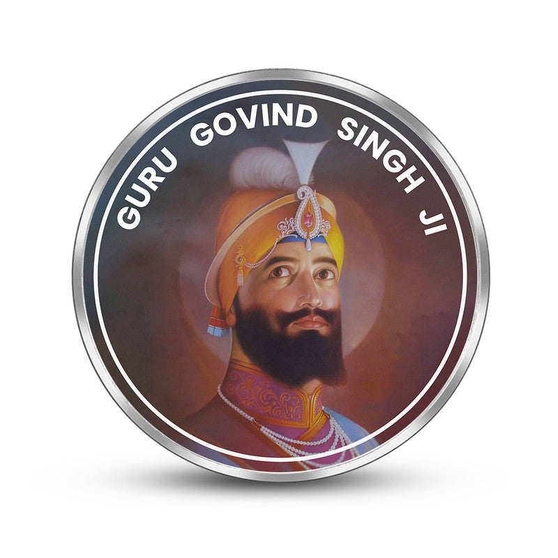 Guru Gobind Singh Ji 999 Pure Silver Coin Round Shape