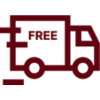 Free shipping icon for all orders with fast delivery