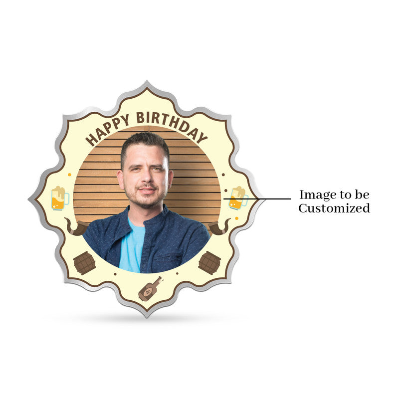 Front Design of Birthday Customized 999 Pure Silver Lotus Coin Cheers Design