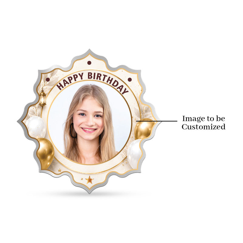 Front Design of Happy 16th Birthday Personalized 999 Pure Silver Lotus Coin