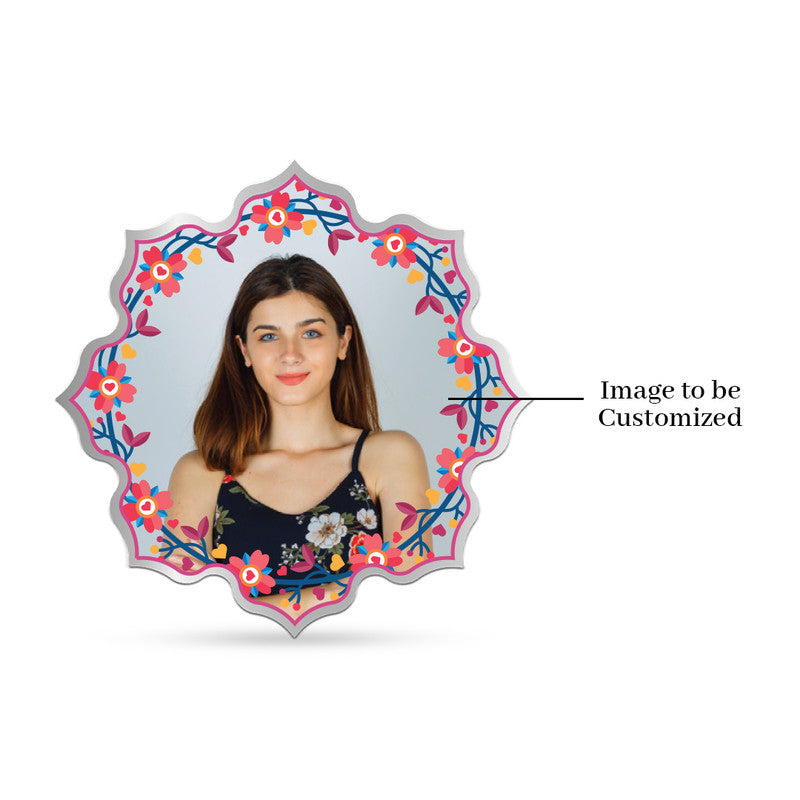 Front Design of Happy Birthday Charm Personalized 999 Pure Silver Lotus Coin