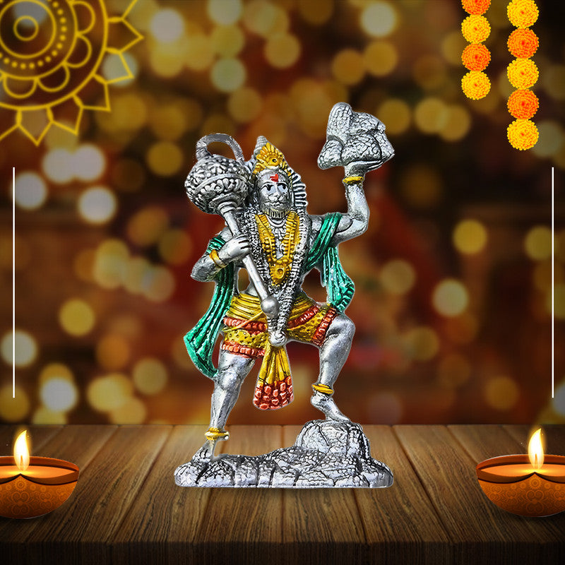 925 Silver Hanuman 3D Idol