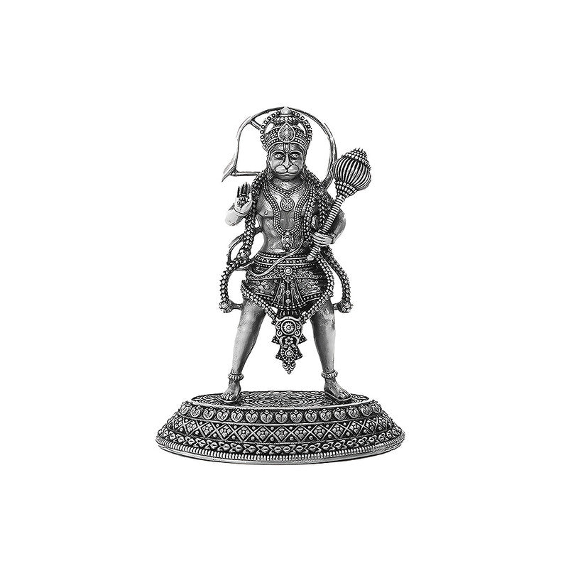 925 Silver Hanuman Ji 3D Idol