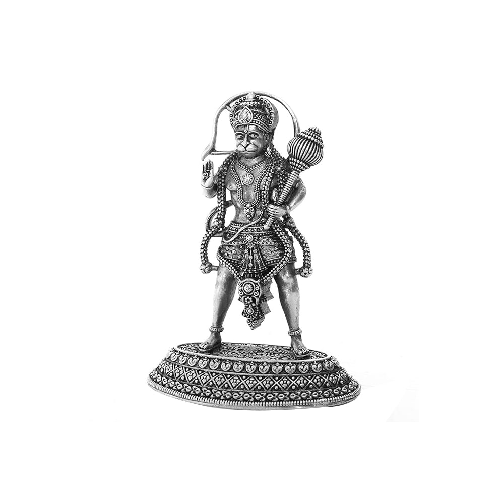 925 Silver Hanuman Ji 3D Idol