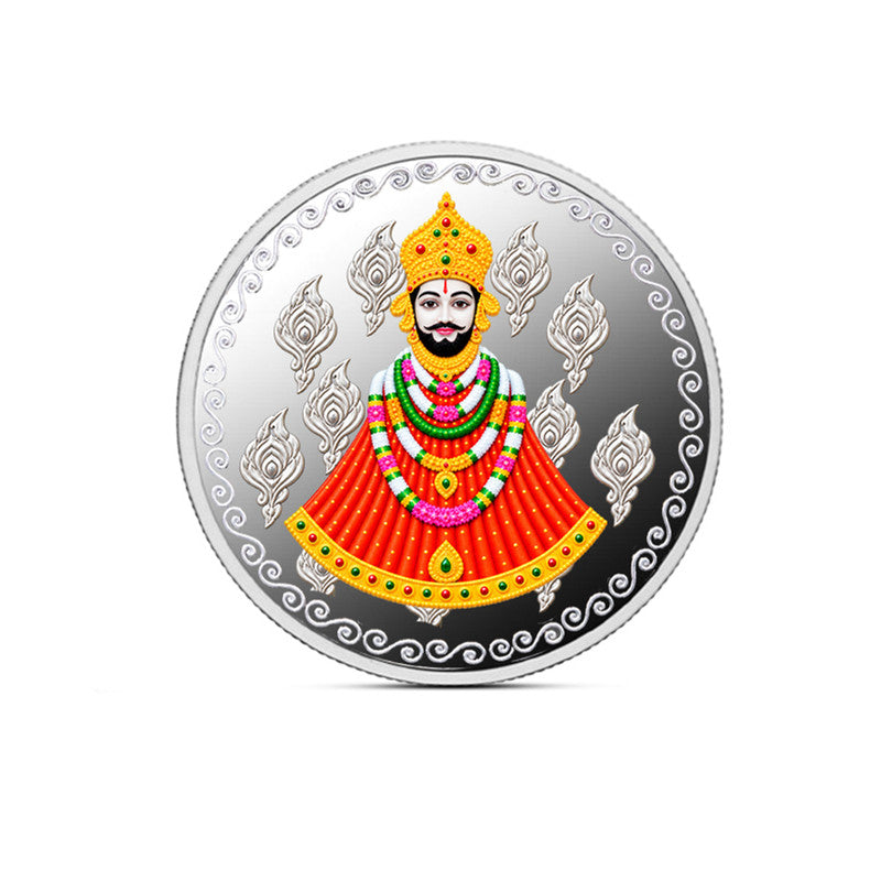 Khatu Shyam Baba 1 Gram 999 Pure Silver Coin with Divine Design
