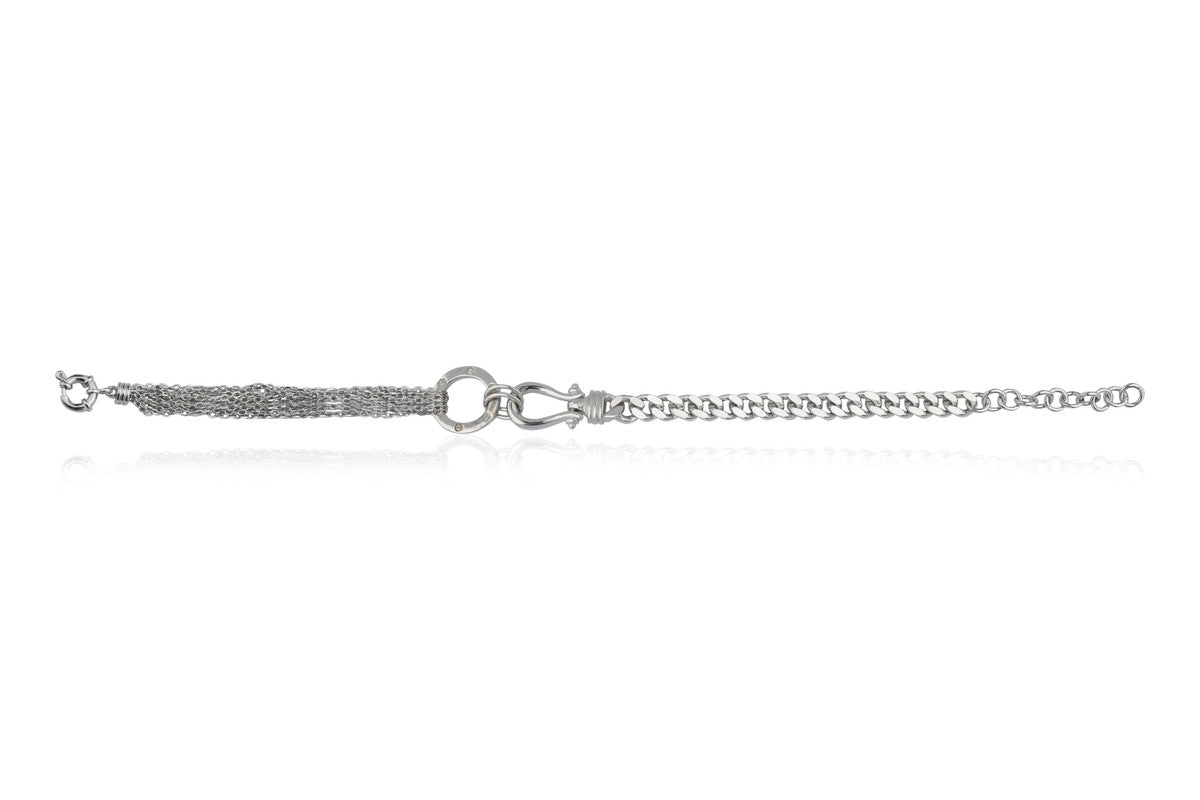 Simple Kira 925 Silver Bracelet – Chic silver accessory for Diwali & Navratri