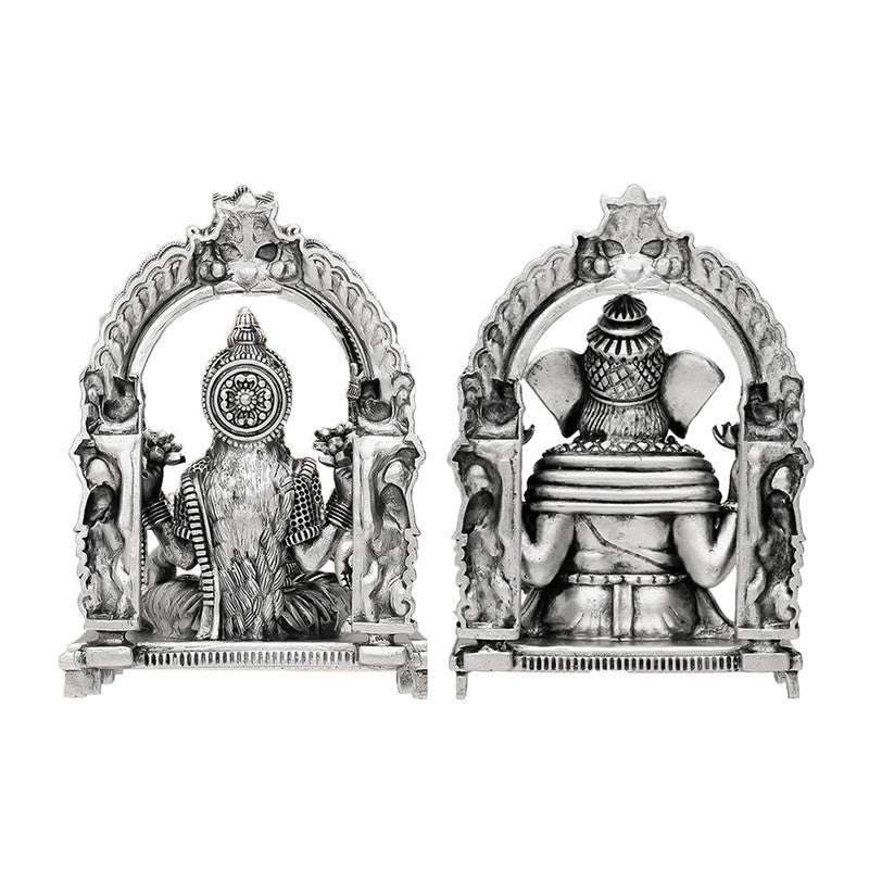 925 Silver Lakshmi Ganesha 3D Idol