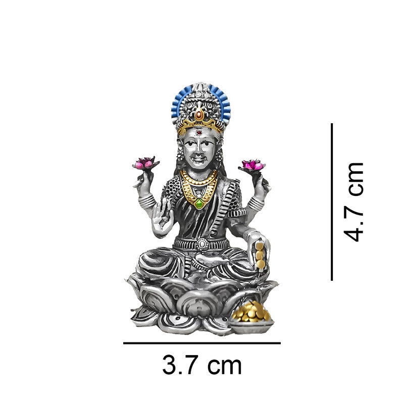 925 Silver Lakshmi Ji 3D Idol