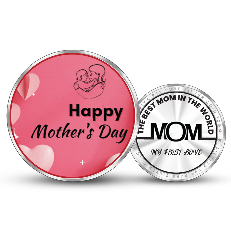 Happy Mother's Day Gifts 999 Pure Silver Coin Round Shape