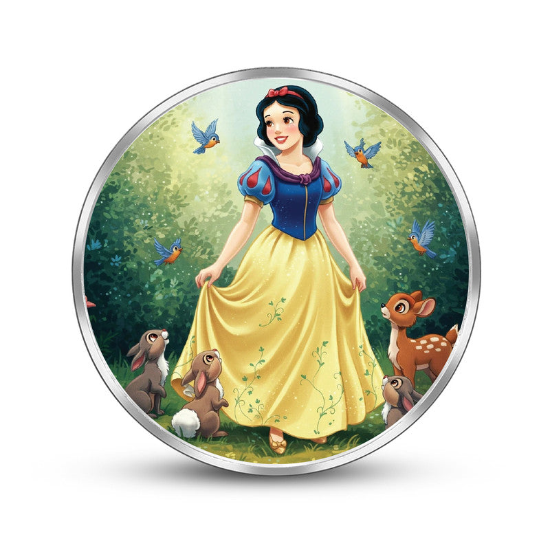Newborn 999 Pure Silver Coin Fairy Tale Princess Front Design