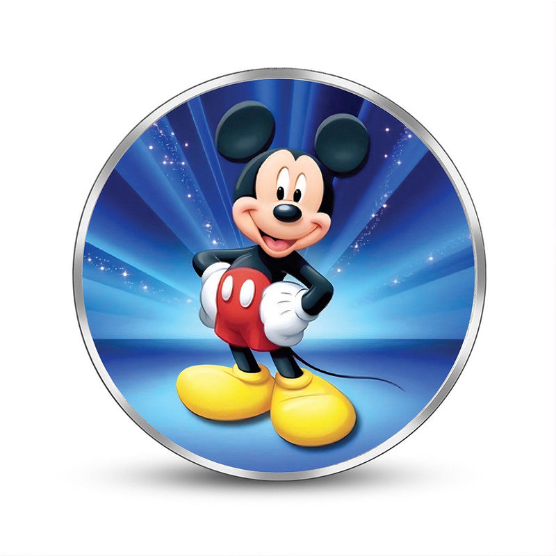 Newborn 999 Pure Silver Coin micky mouse Front Design