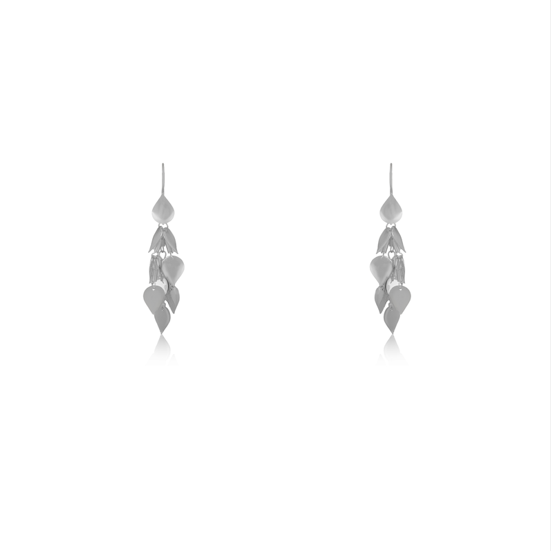 925 Silver Oceanic Hearts Earrings with elegant heart-inspired design, perfect for festive occasions and daily wear.