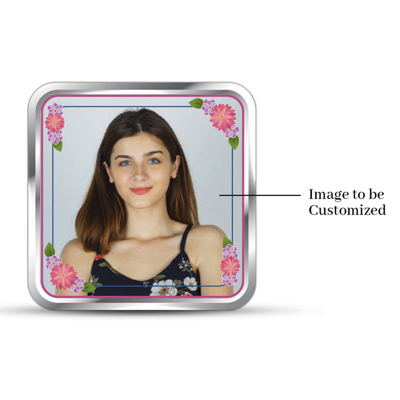 Happy Birthday Charm Customized 999 Pure Silver Square Coin