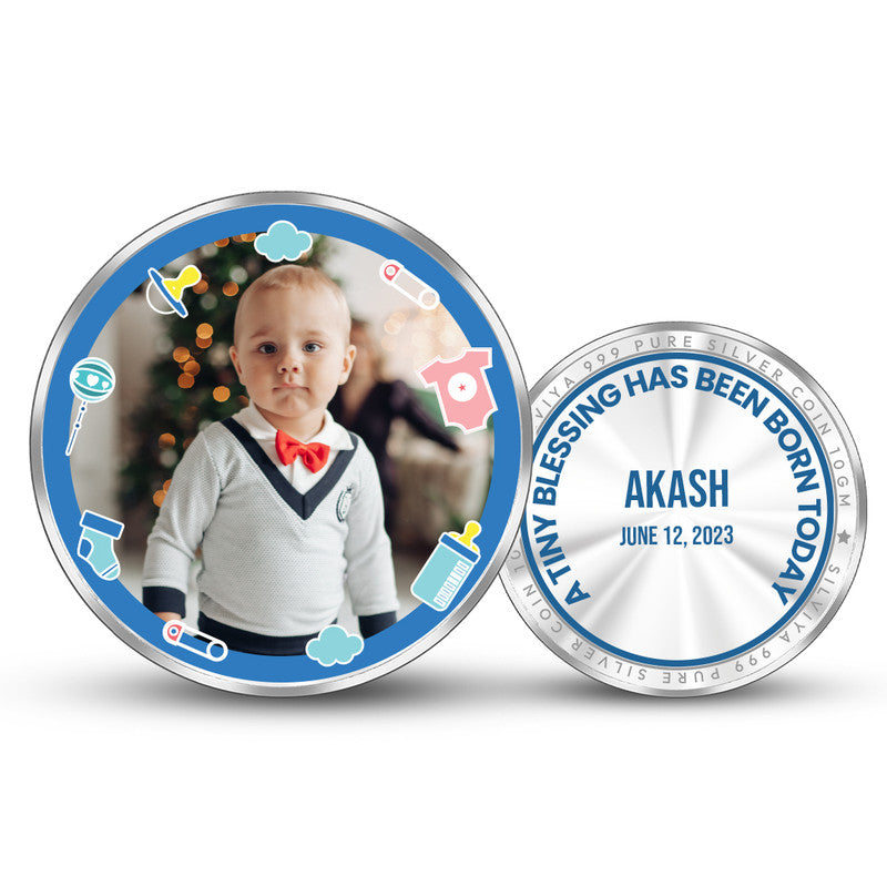 A Lifetime of Love Personalized 999 Pure Silver Gift Coin