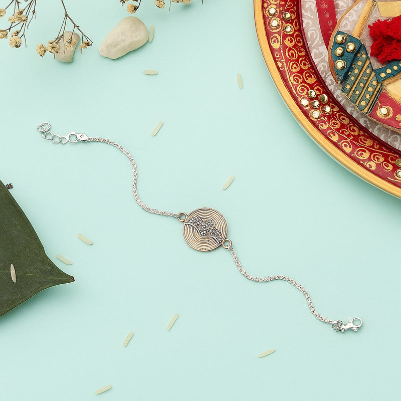 Silver rakhi for brother with superhero Batman design – trending silver rakhi kids
