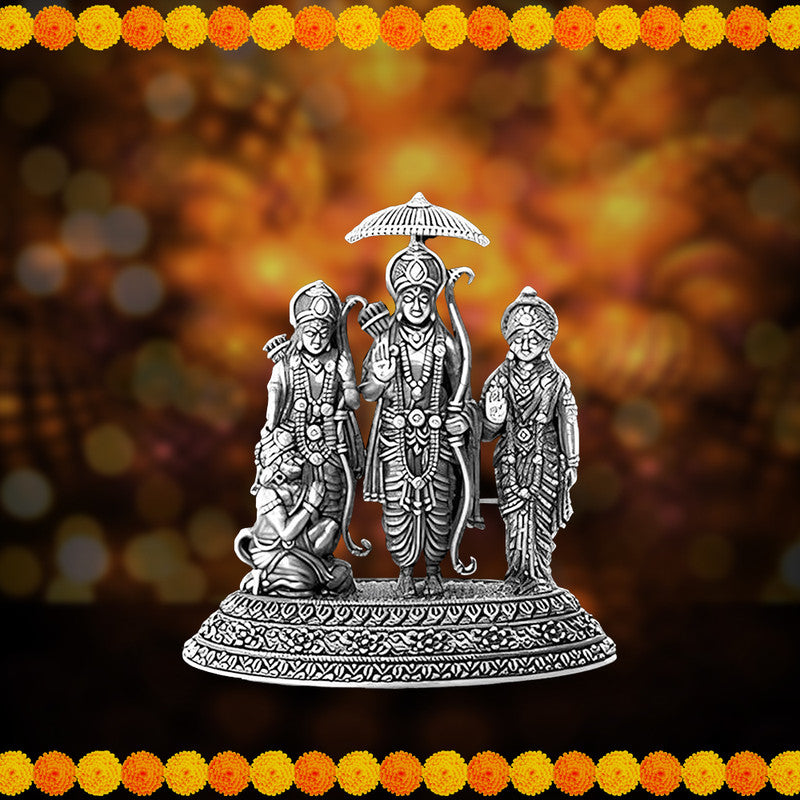 925 Silver Ram Darbar 2D Idol Set