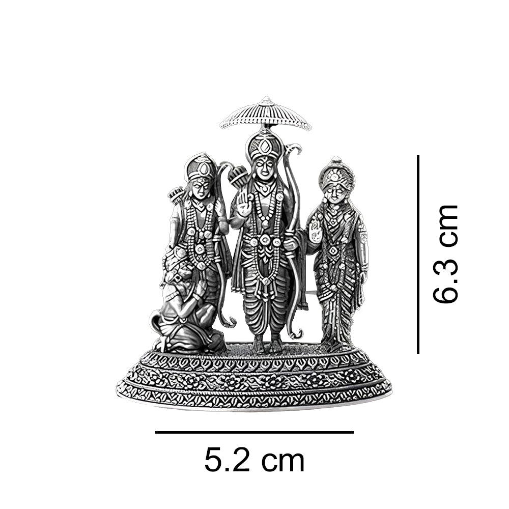 925 Silver Ram Darbar 2D Idol Set