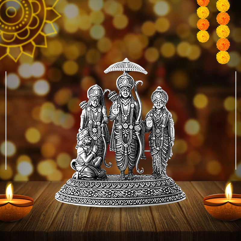 925 Pure Silver Ram Darbar 2D Idol Set