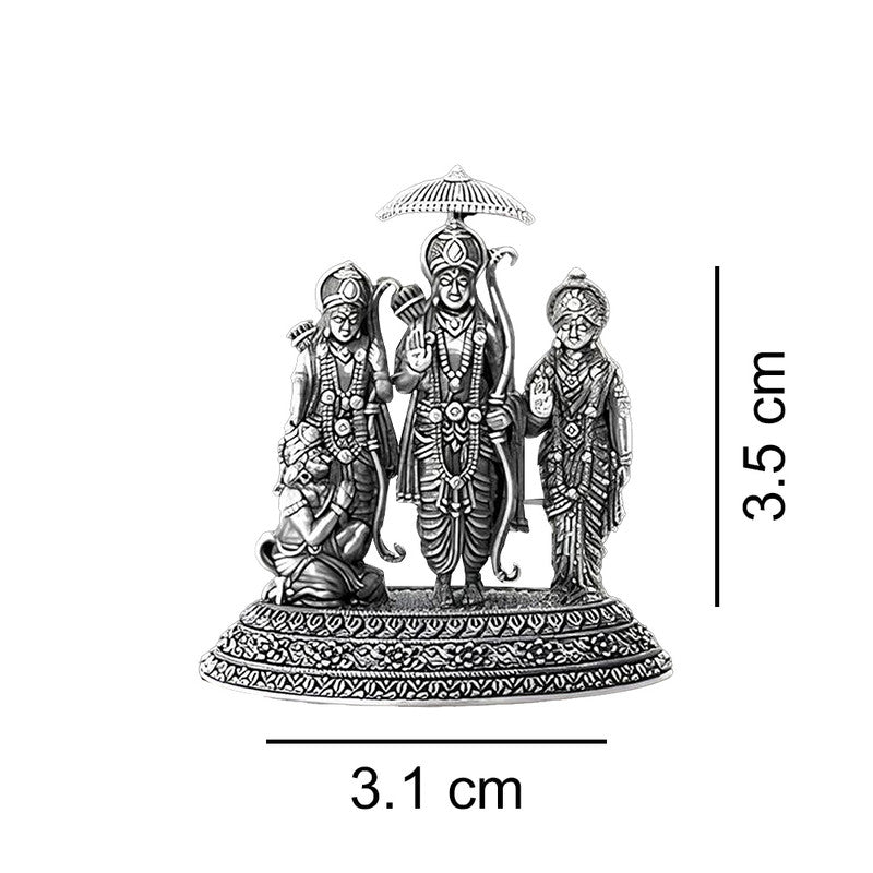 925 Pure Silver Ram Darbar 2D Idol Set