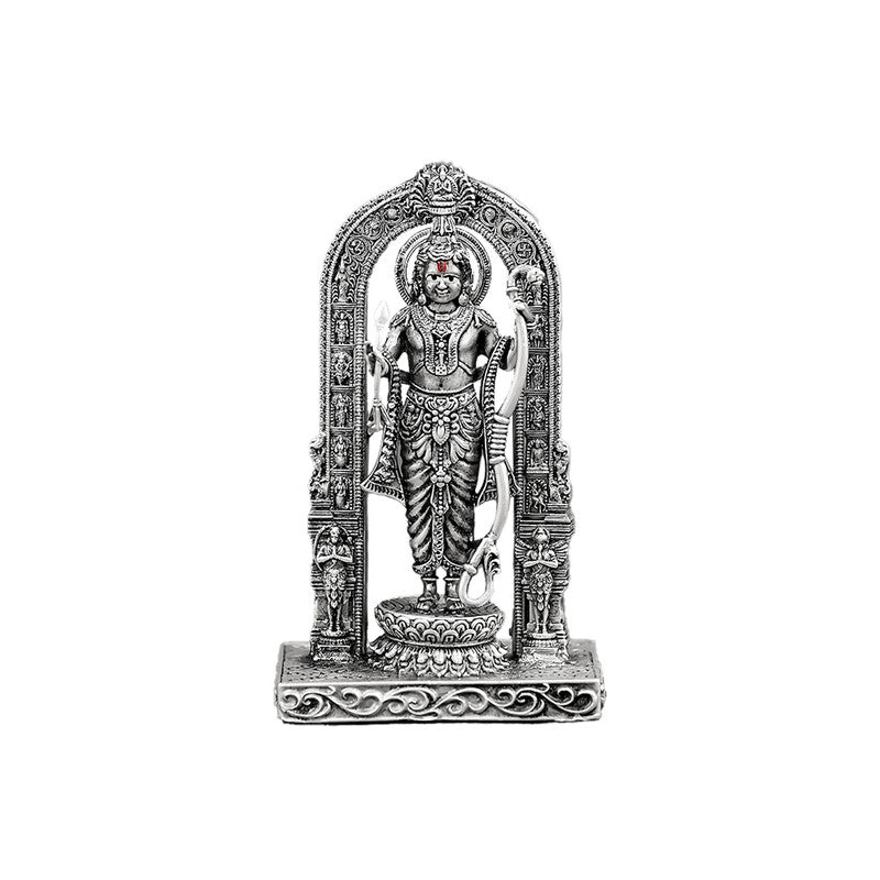 925 Silver Ram Lalla Virajmaan 3D Idol