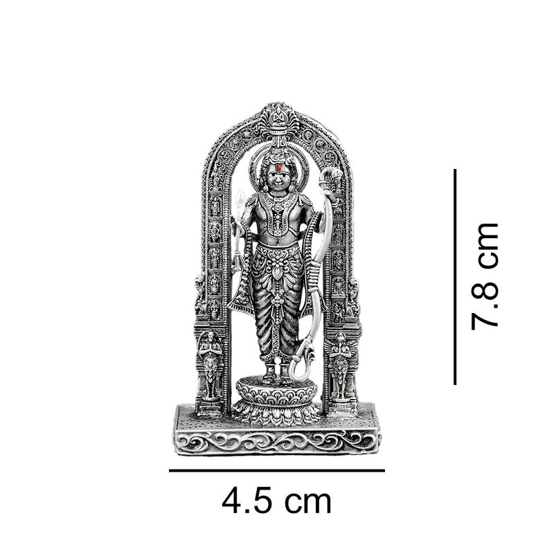 925 Silver Ram Lalla Virajmaan 3D Idol