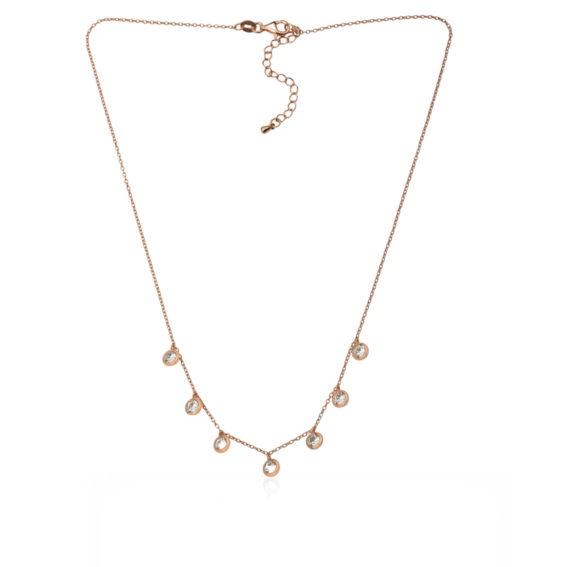 Rose Gold Burst 925 Pendant Necklace product image – classic sterling silver jewellery with polished finish.