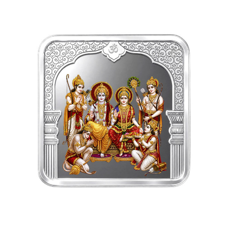 Shri Ram Darbar 999 Pure Silver Coin Front