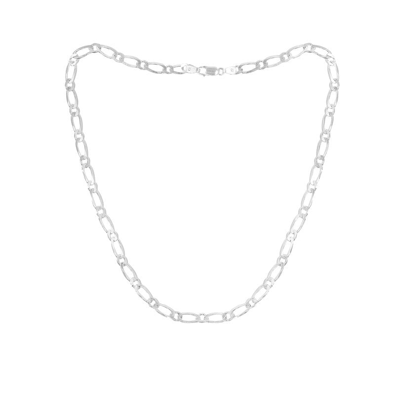 Men’s Silver Classic Figaro Chain Necklace – timeless and durable design