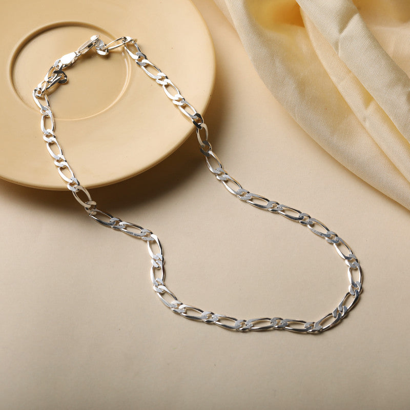 High-quality Men’s Silver Classic Figaro Chain – polished and elegant jewelry