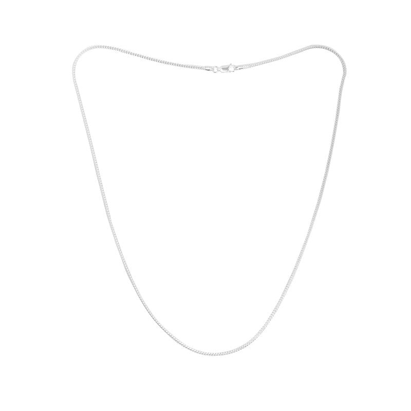 Men’s Silver Crystal Chain Necklace – elegant and stylish design