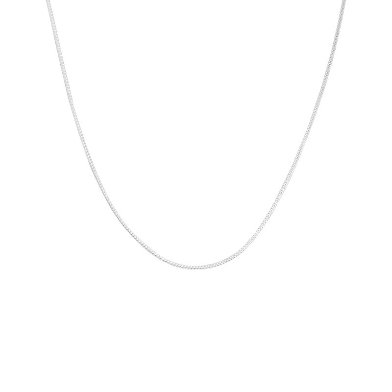 Premium Men’s Silver Crystal Chain – modern necklace with fine details