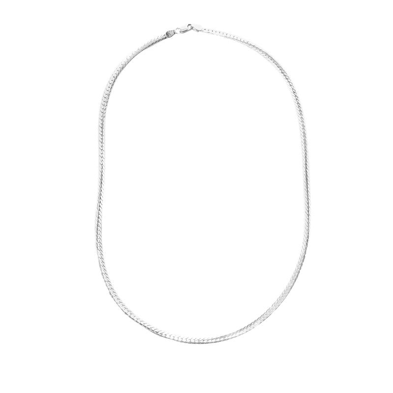 Men’s Silver Double Curb Chain Necklace – bold and durable classic design