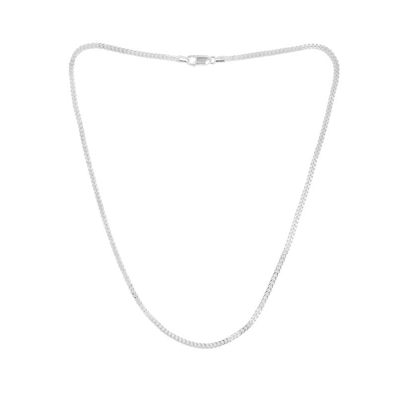 Men’s Silver Elegant Finger Chain Necklace – sleek and stylish design
