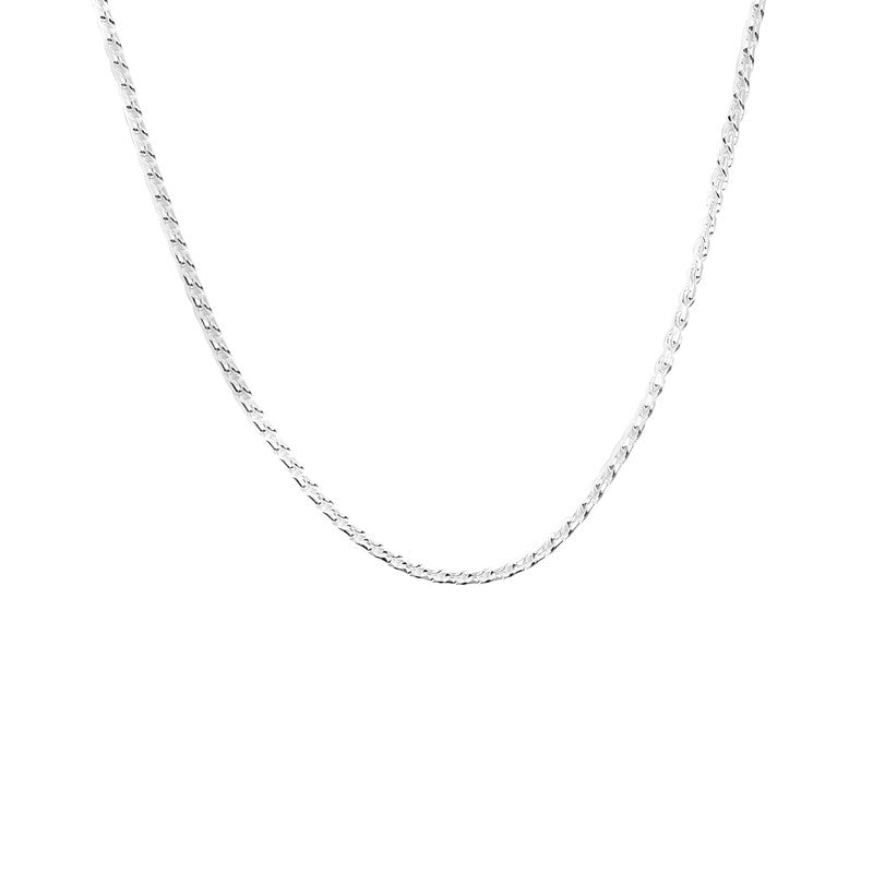 Premium Men’s Silver Tiger Rope Chain – solid and stylish silver necklace